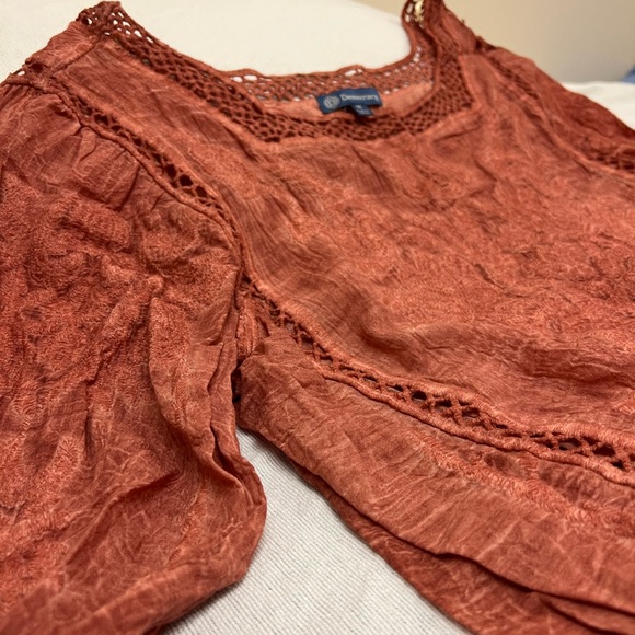 Democracy rust color blouse - Picture 2 of 3